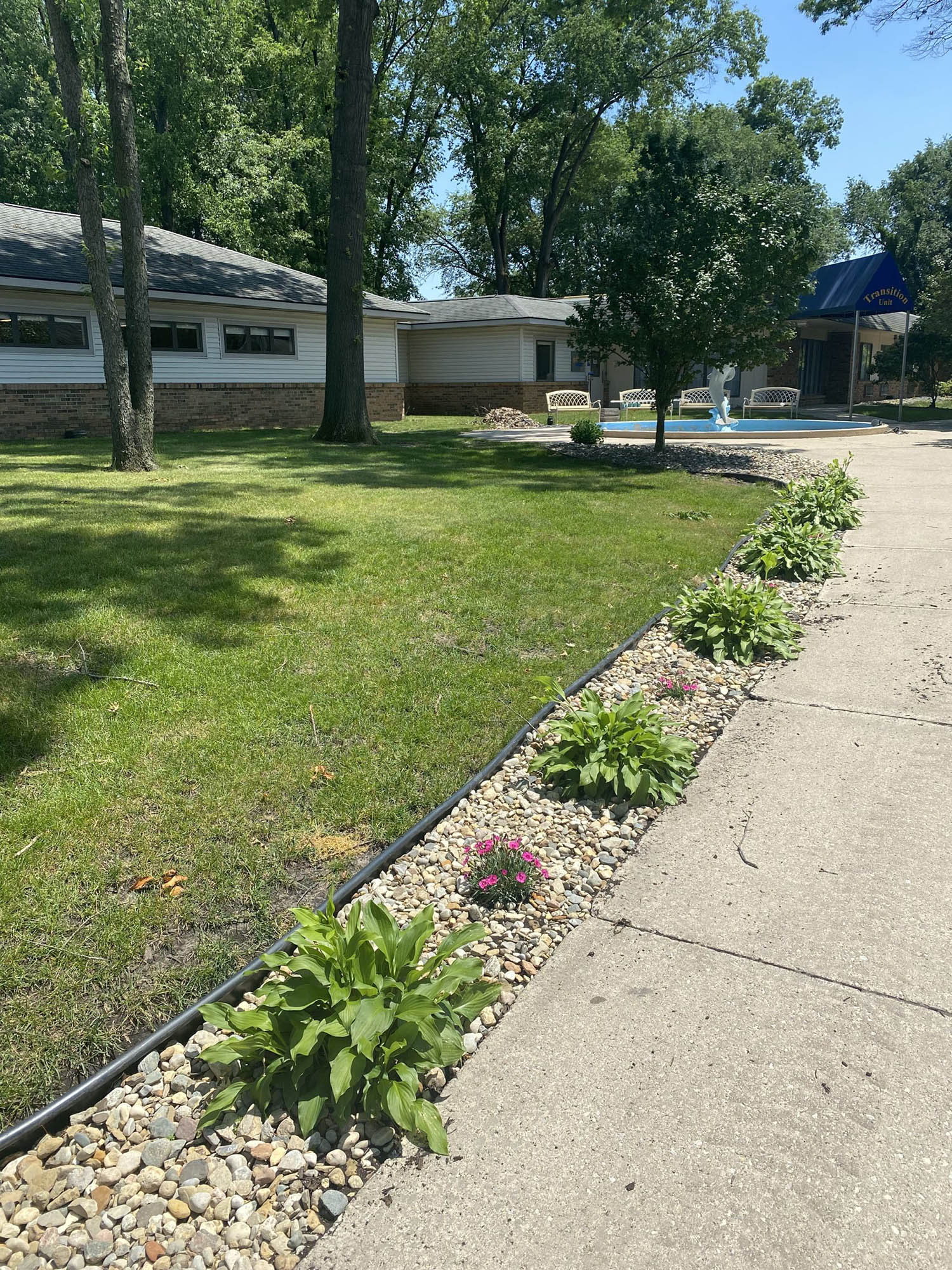 Brickyard Healthcare Fountainview Care Center exterior pathway